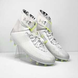UNDER ARMOUR Highlight MC 3023716-106 White Men's Football Cleats Size 10.5 NEW